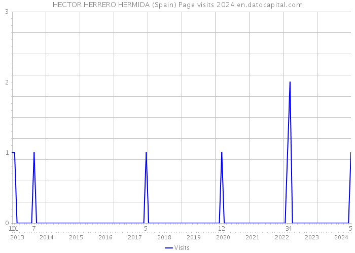 HECTOR HERRERO HERMIDA (Spain) Page visits 2024 