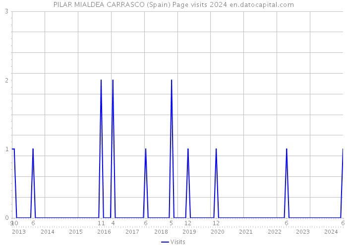 PILAR MIALDEA CARRASCO (Spain) Page visits 2024 