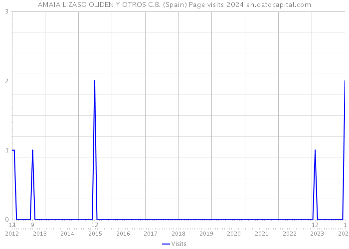 AMAIA LIZASO OLIDEN Y OTROS C.B. (Spain) Page visits 2024 