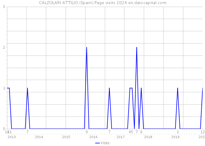 CALZOLARI ATTILIO (Spain) Page visits 2024 
