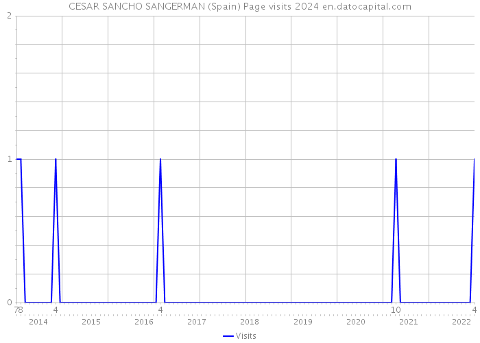 CESAR SANCHO SANGERMAN (Spain) Page visits 2024 