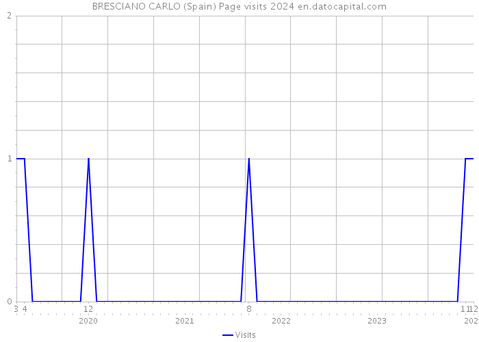 BRESCIANO CARLO (Spain) Page visits 2024 