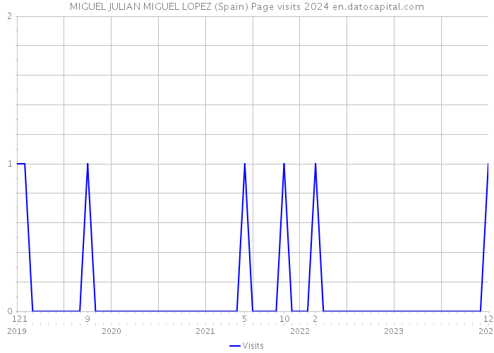 MIGUEL JULIAN MIGUEL LOPEZ (Spain) Page visits 2024 