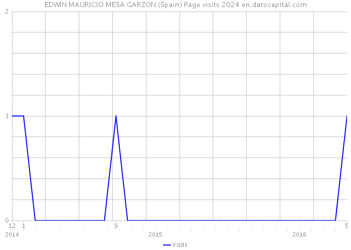 EDWIN MAURICIO MESA GARZON (Spain) Page visits 2024 