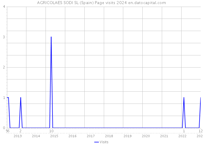 AGRICOLAES SODI SL (Spain) Page visits 2024 