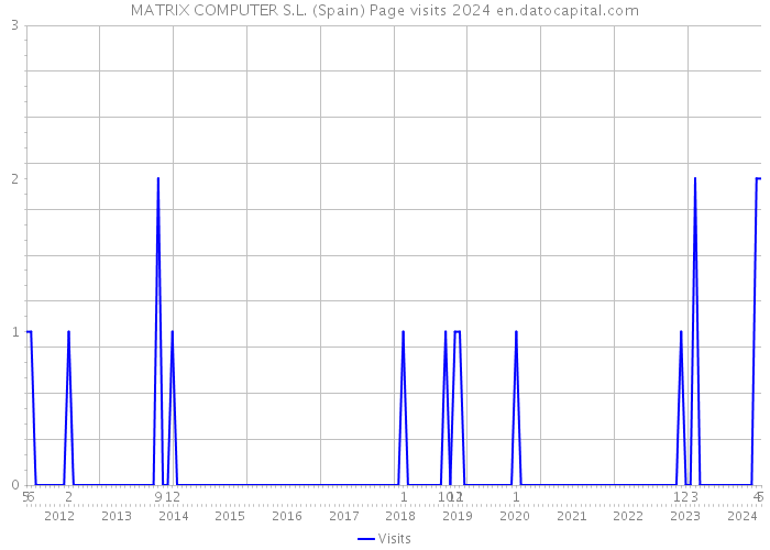 MATRIX COMPUTER S.L. (Spain) Page visits 2024 