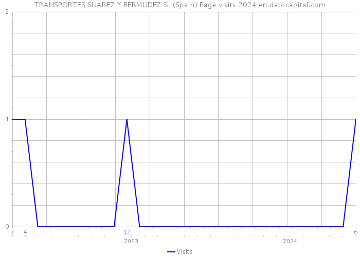 TRANSPORTES SUAREZ Y BERMUDEZ SL (Spain) Page visits 2024 