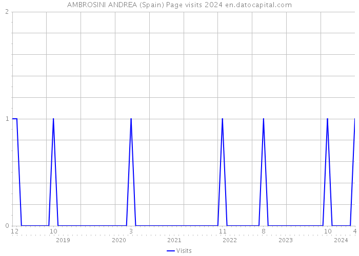 AMBROSINI ANDREA (Spain) Page visits 2024 