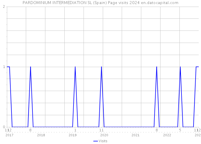 PARDOMINIUM INTERMEDIATION SL (Spain) Page visits 2024 