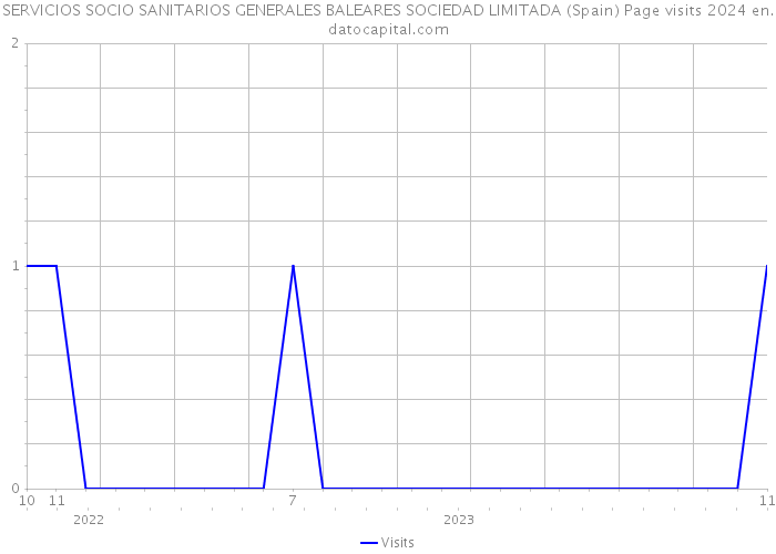 SERVICIOS SOCIO SANITARIOS GENERALES BALEARES SOCIEDAD LIMITADA (Spain) Page visits 2024 