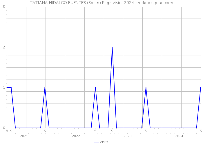 TATIANA HIDALGO FUENTES (Spain) Page visits 2024 