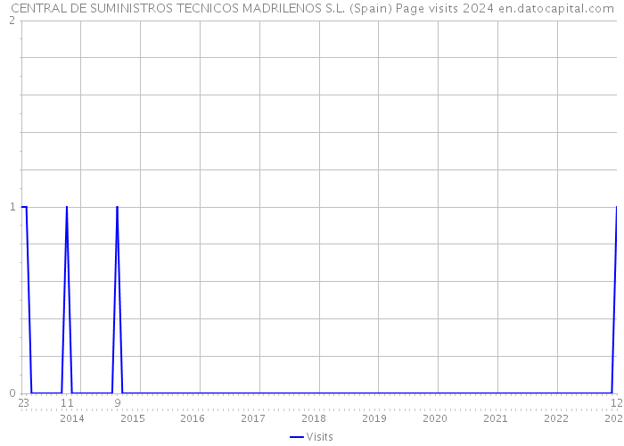 CENTRAL DE SUMINISTROS TECNICOS MADRILENOS S.L. (Spain) Page visits 2024 