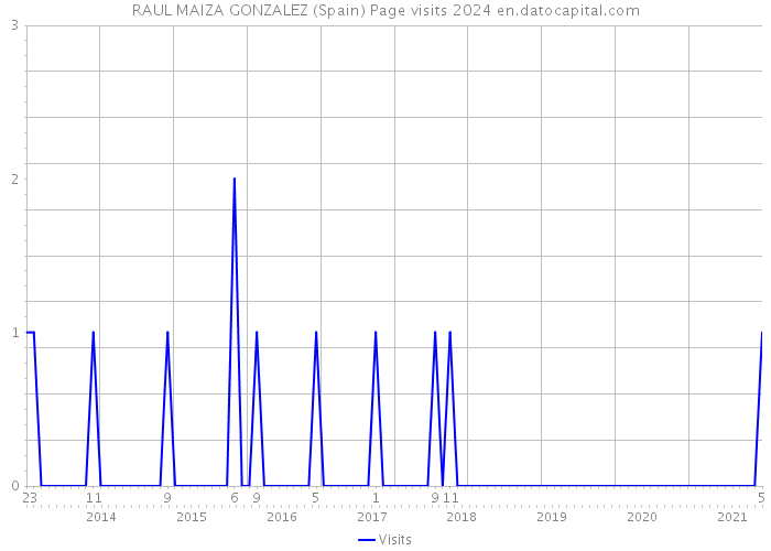 RAUL MAIZA GONZALEZ (Spain) Page visits 2024 