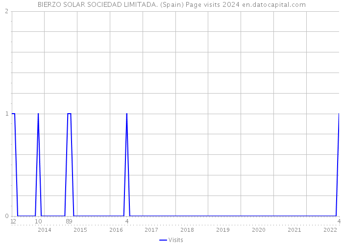 BIERZO SOLAR SOCIEDAD LIMITADA. (Spain) Page visits 2024 