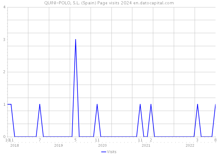 QUINI-POLO, S.L. (Spain) Page visits 2024 