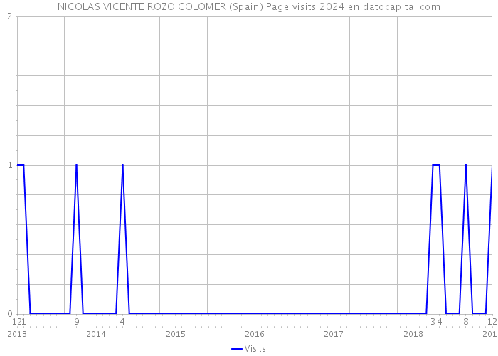 NICOLAS VICENTE ROZO COLOMER (Spain) Page visits 2024 