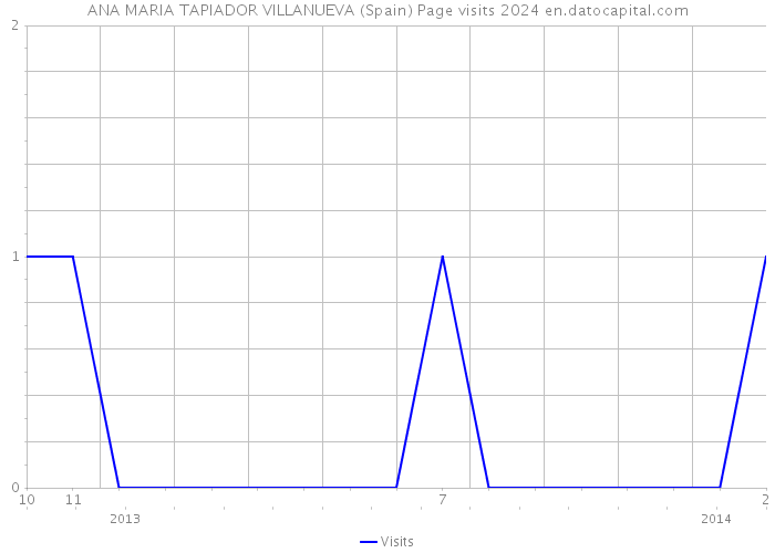 ANA MARIA TAPIADOR VILLANUEVA (Spain) Page visits 2024 