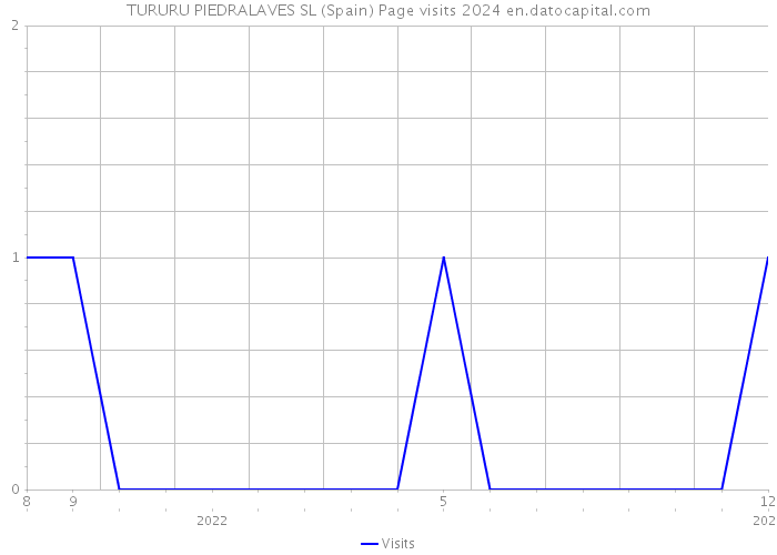 TURURU PIEDRALAVES SL (Spain) Page visits 2024 