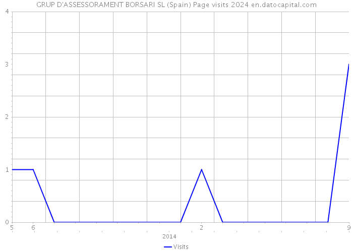 GRUP D'ASSESSORAMENT BORSARI SL (Spain) Page visits 2024 