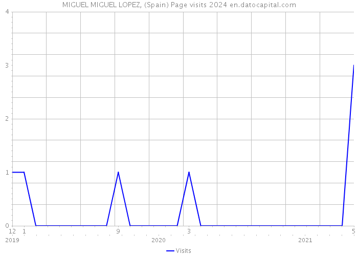 MIGUEL MIGUEL LOPEZ, (Spain) Page visits 2024 