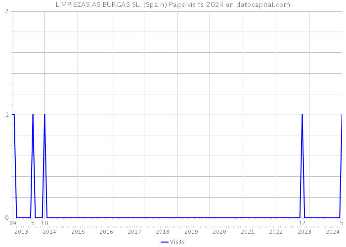 LIMPIEZAS AS BURGAS SL. (Spain) Page visits 2024 
