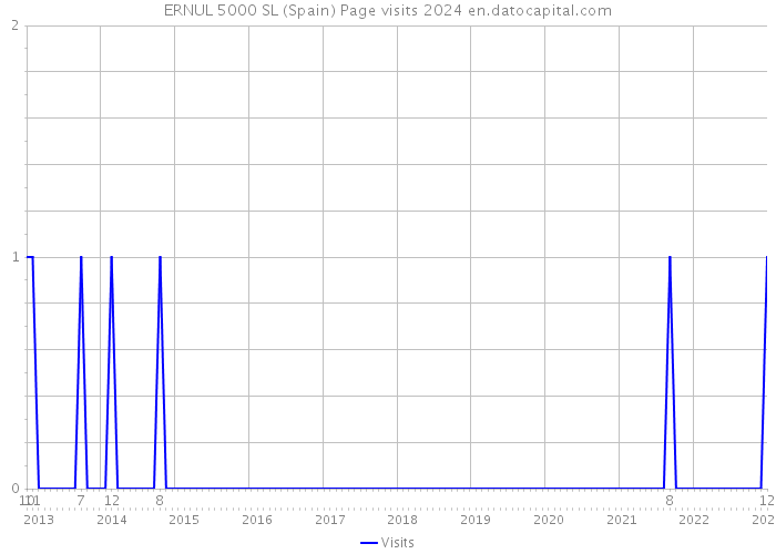 ERNUL 5000 SL (Spain) Page visits 2024 