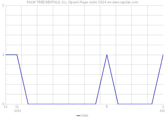 PALM TREE RENTALS, S.L. (Spain) Page visits 2024 