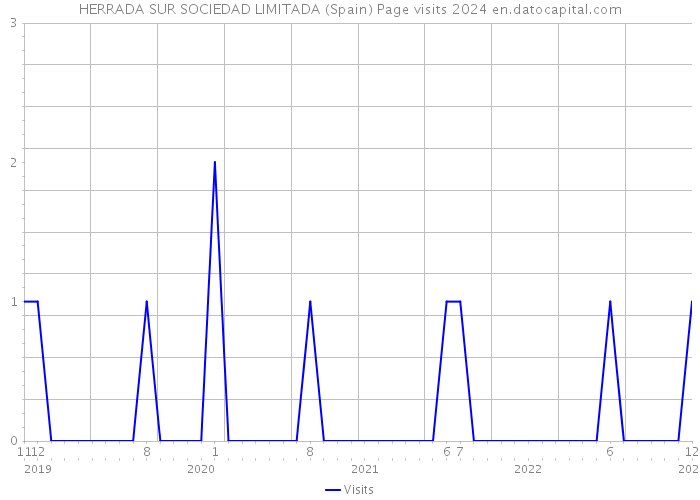 HERRADA SUR SOCIEDAD LIMITADA (Spain) Page visits 2024 