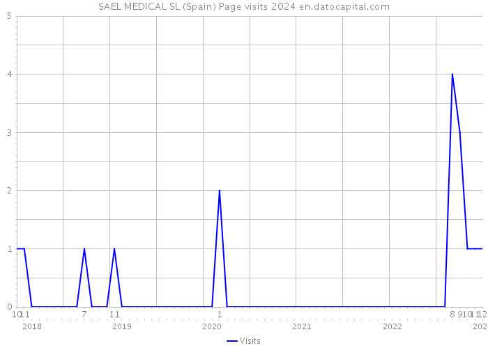 SAEL MEDICAL SL (Spain) Page visits 2024 