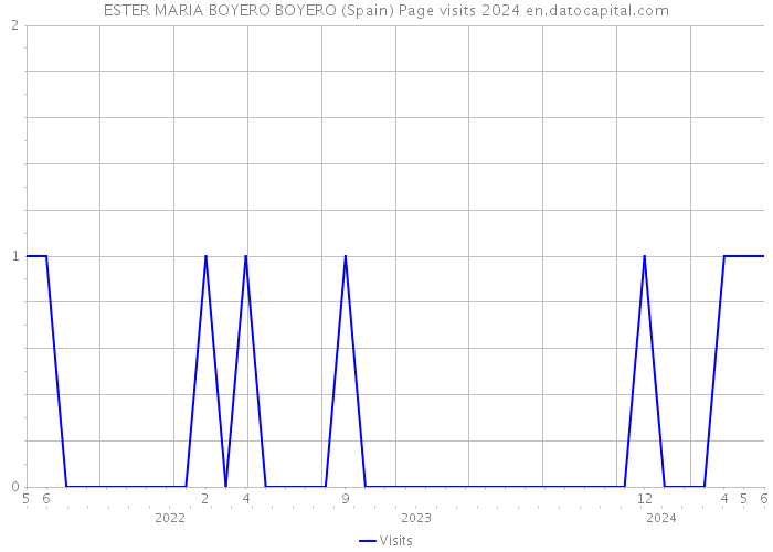 ESTER MARIA BOYERO BOYERO (Spain) Page visits 2024 