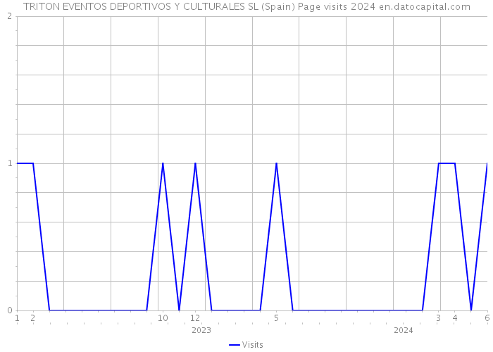 TRITON EVENTOS DEPORTIVOS Y CULTURALES SL (Spain) Page visits 2024 