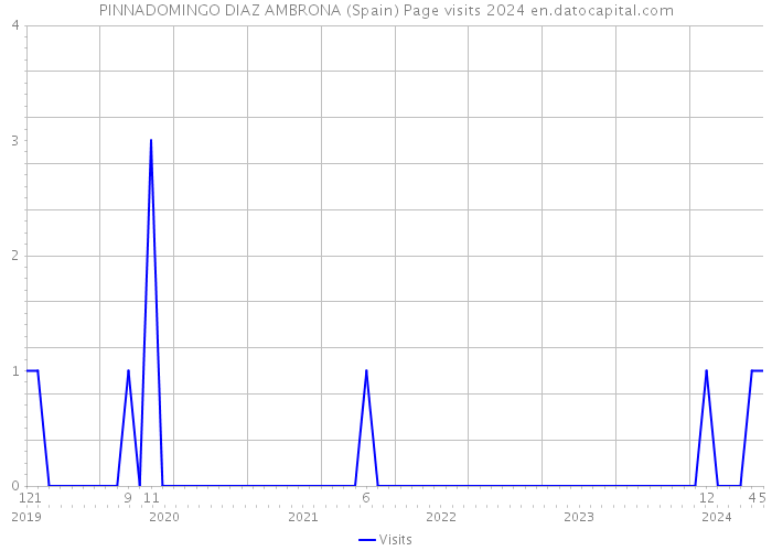 PINNADOMINGO DIAZ AMBRONA (Spain) Page visits 2024 