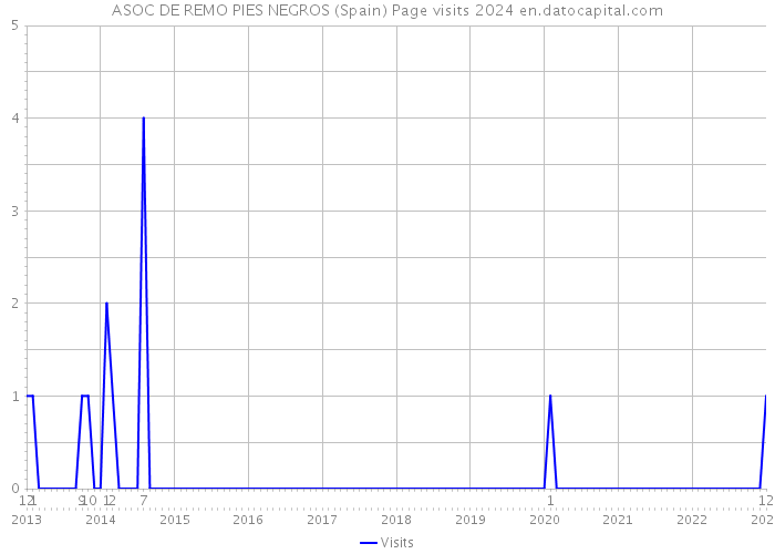 ASOC DE REMO PIES NEGROS (Spain) Page visits 2024 