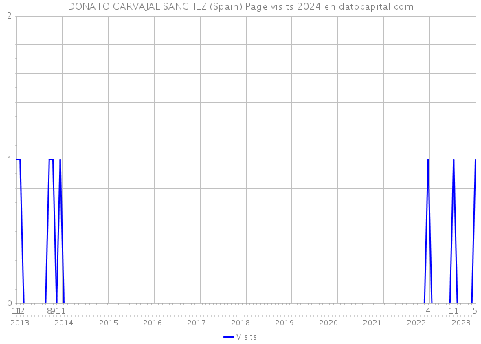 DONATO CARVAJAL SANCHEZ (Spain) Page visits 2024 