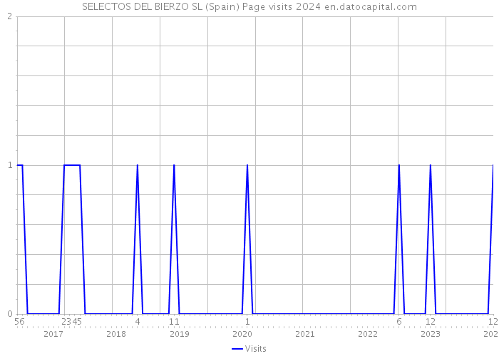 SELECTOS DEL BIERZO SL (Spain) Page visits 2024 