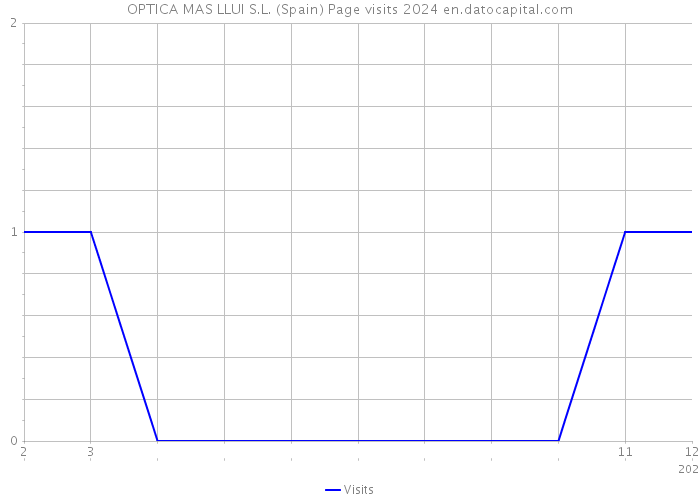 OPTICA MAS LLUI S.L. (Spain) Page visits 2024 