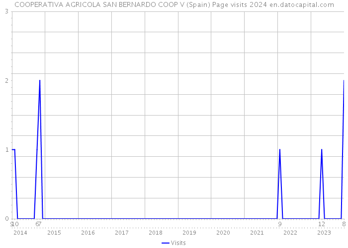 COOPERATIVA AGRICOLA SAN BERNARDO COOP V (Spain) Page visits 2024 