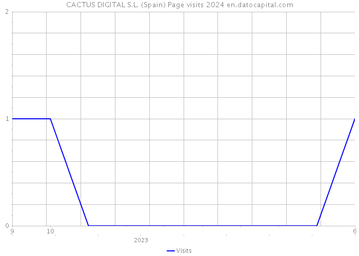 CACTUS DIGITAL S.L. (Spain) Page visits 2024 