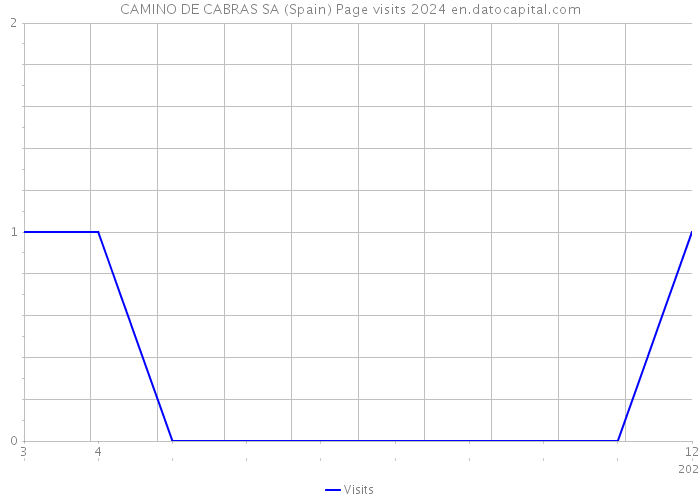 CAMINO DE CABRAS SA (Spain) Page visits 2024 