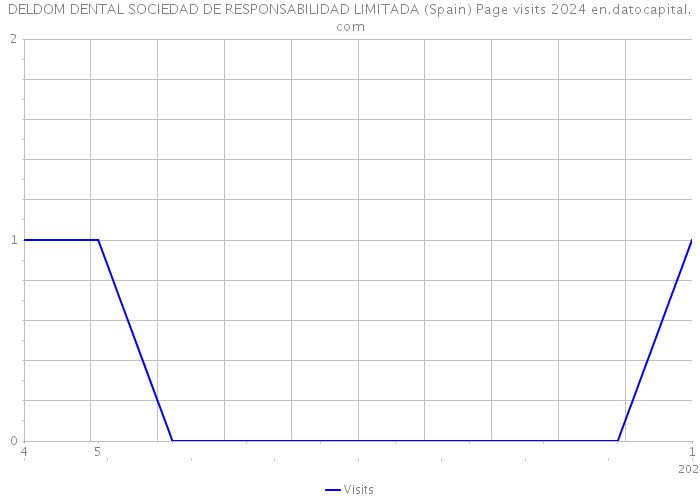 DELDOM DENTAL SOCIEDAD DE RESPONSABILIDAD LIMITADA (Spain) Page visits 2024 
