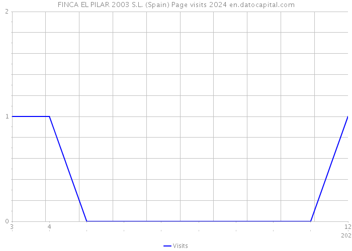 FINCA EL PILAR 2003 S.L. (Spain) Page visits 2024 