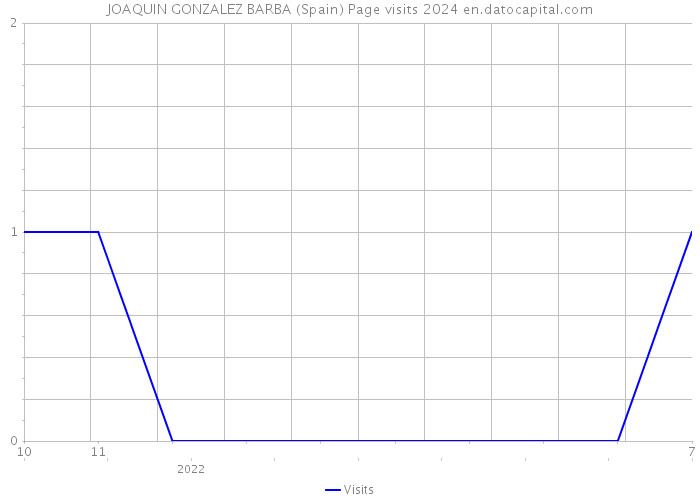 JOAQUIN GONZALEZ BARBA (Spain) Page visits 2024 