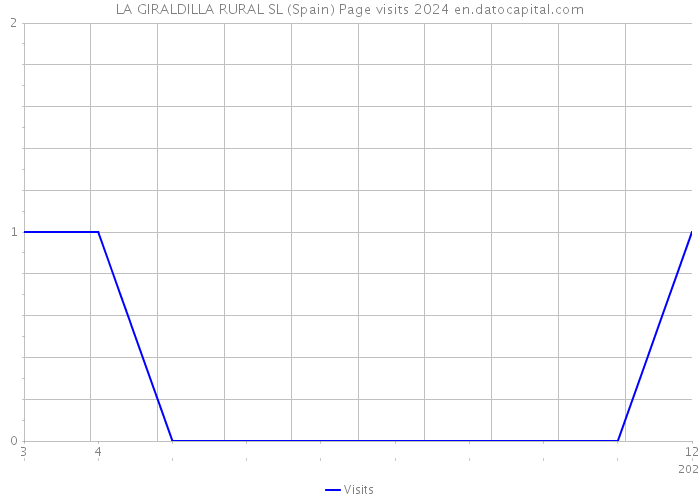 LA GIRALDILLA RURAL SL (Spain) Page visits 2024 