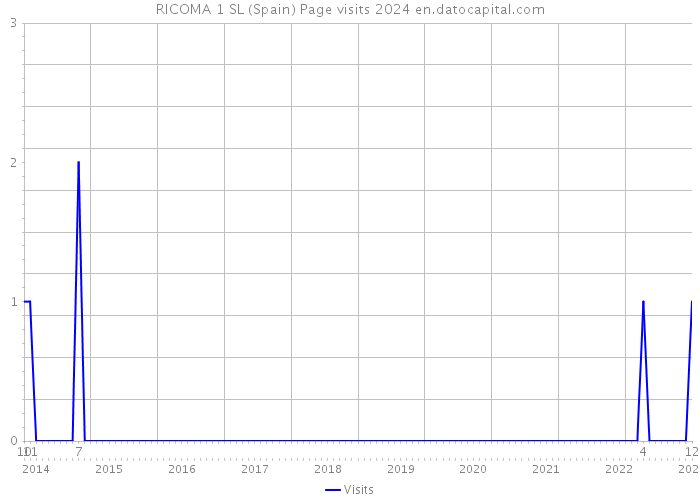 RICOMA 1 SL (Spain) Page visits 2024 