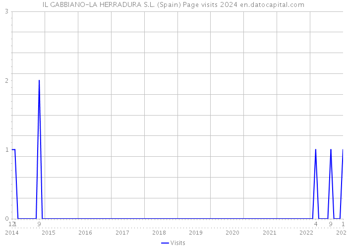 IL GABBIANO-LA HERRADURA S.L. (Spain) Page visits 2024 