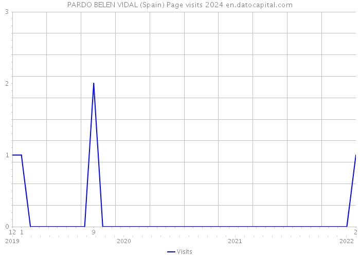 PARDO BELEN VIDAL (Spain) Page visits 2024 
