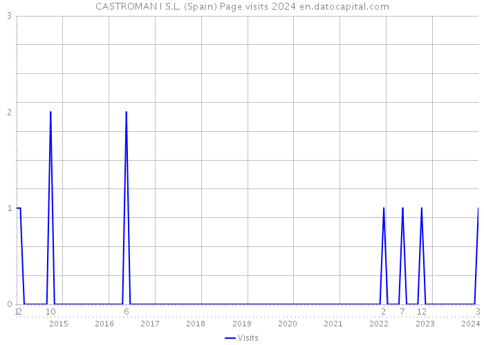 CASTROMAN I S.L. (Spain) Page visits 2024 
