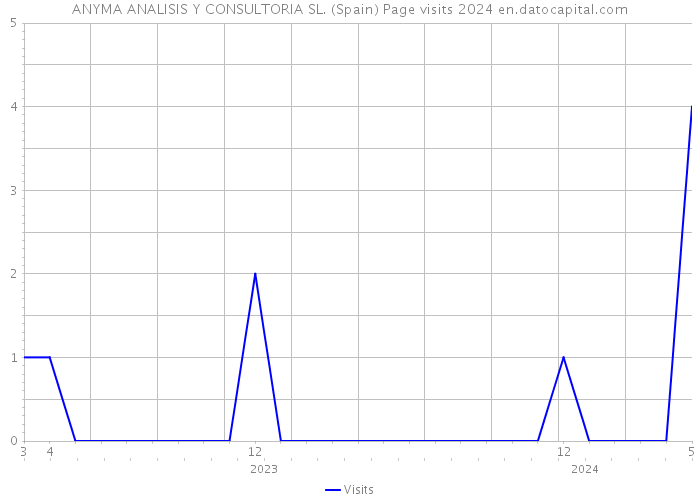 ANYMA ANALISIS Y CONSULTORIA SL. (Spain) Page visits 2024 