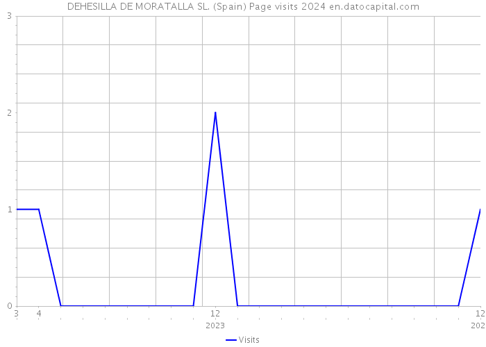 DEHESILLA DE MORATALLA SL. (Spain) Page visits 2024 