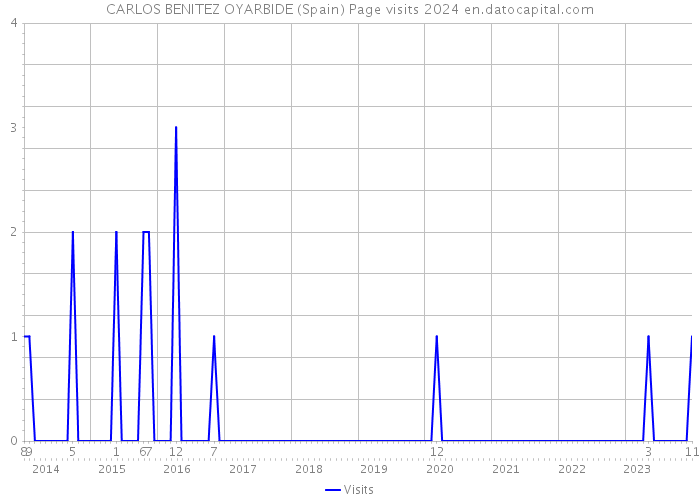 CARLOS BENITEZ OYARBIDE (Spain) Page visits 2024 